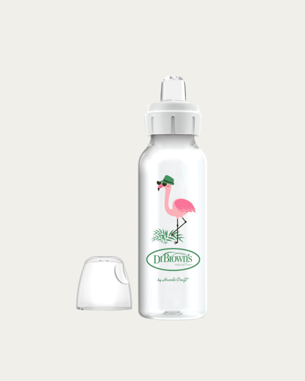 Plastična ozkovratna steklenička 250 ml Z USTNIKOM