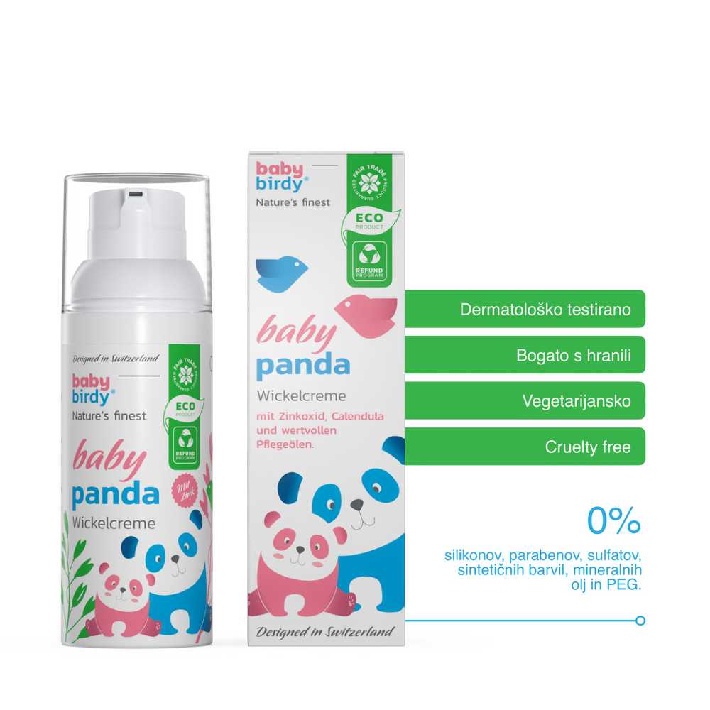 Naravna zaščitna krema za otroško ritko BabyPanda image 1
