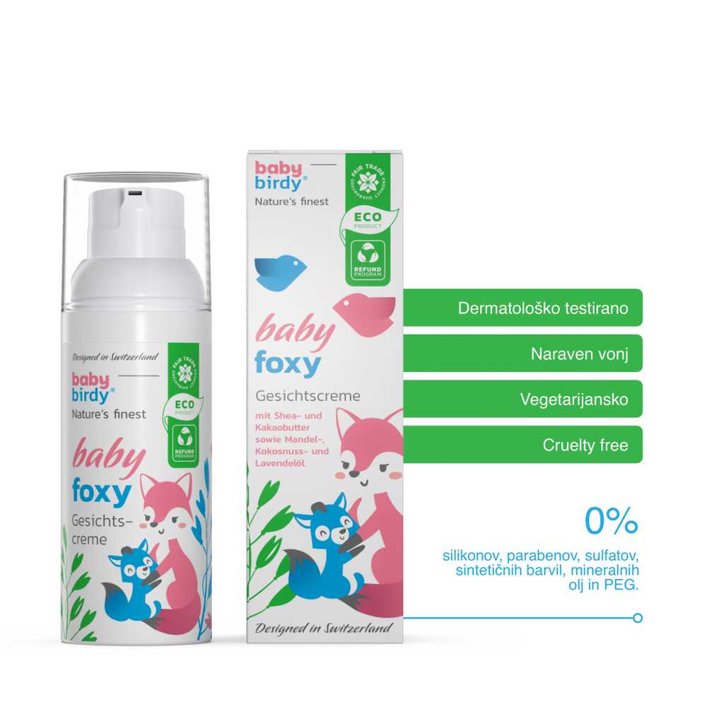 Negovalna dnevna otroška krema za obraz BabyFoxy image 1
