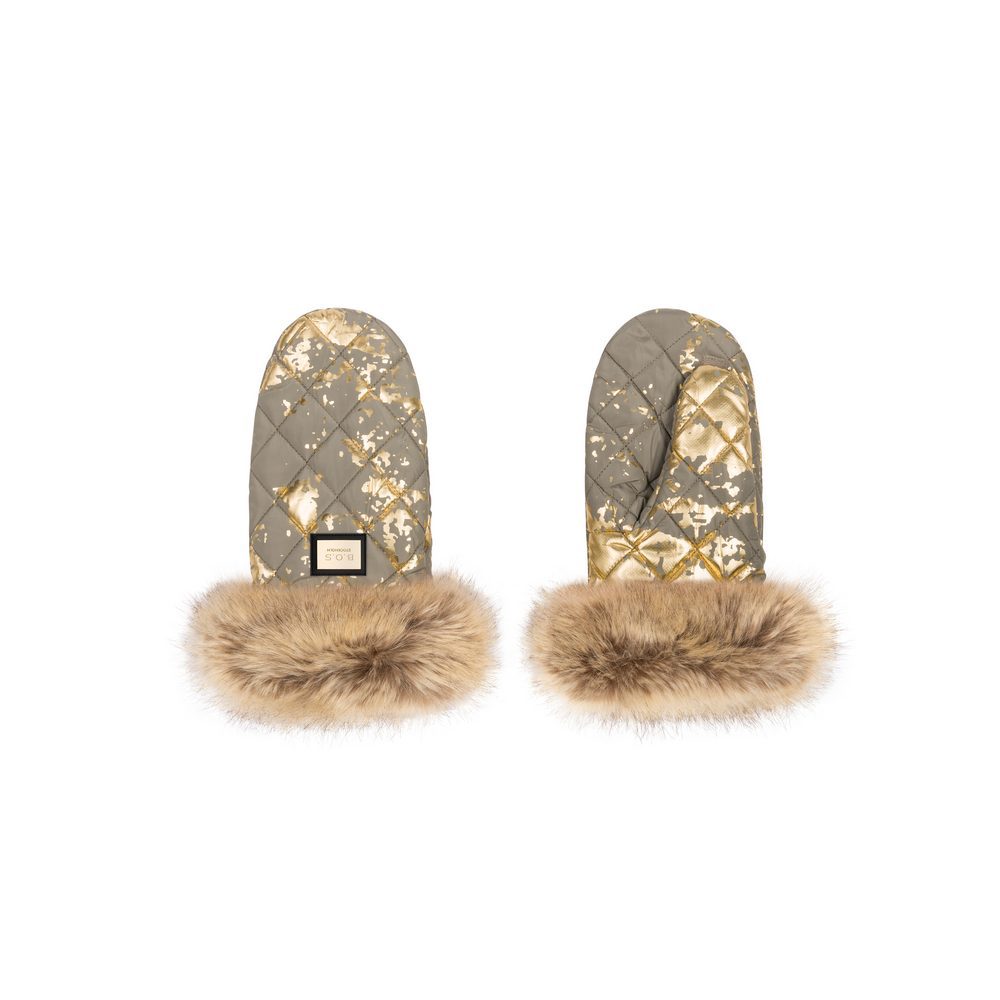 rokavicke za vozicek Handmuff Khaki Golden