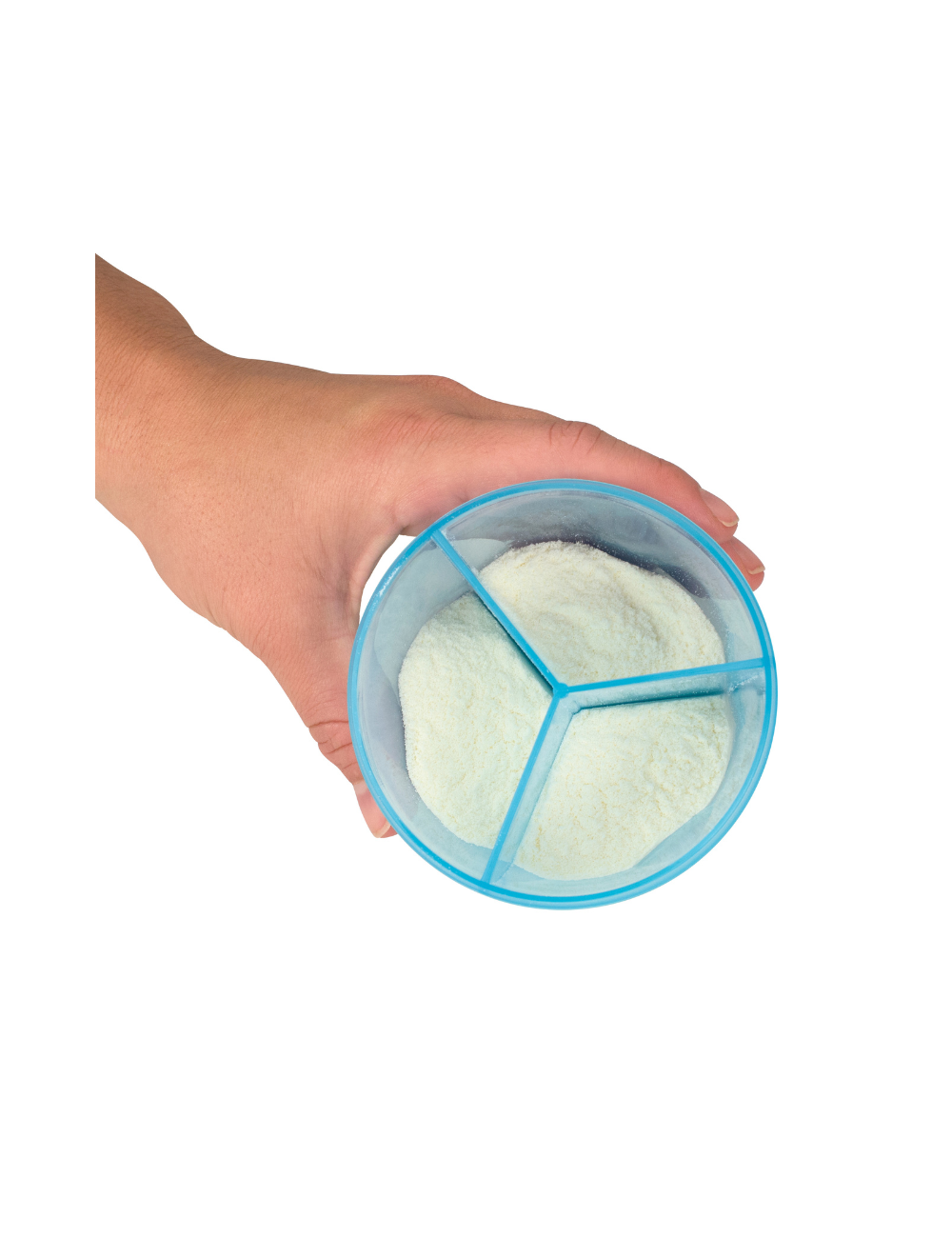 posodica za adaptirano mleko ali hrano modra