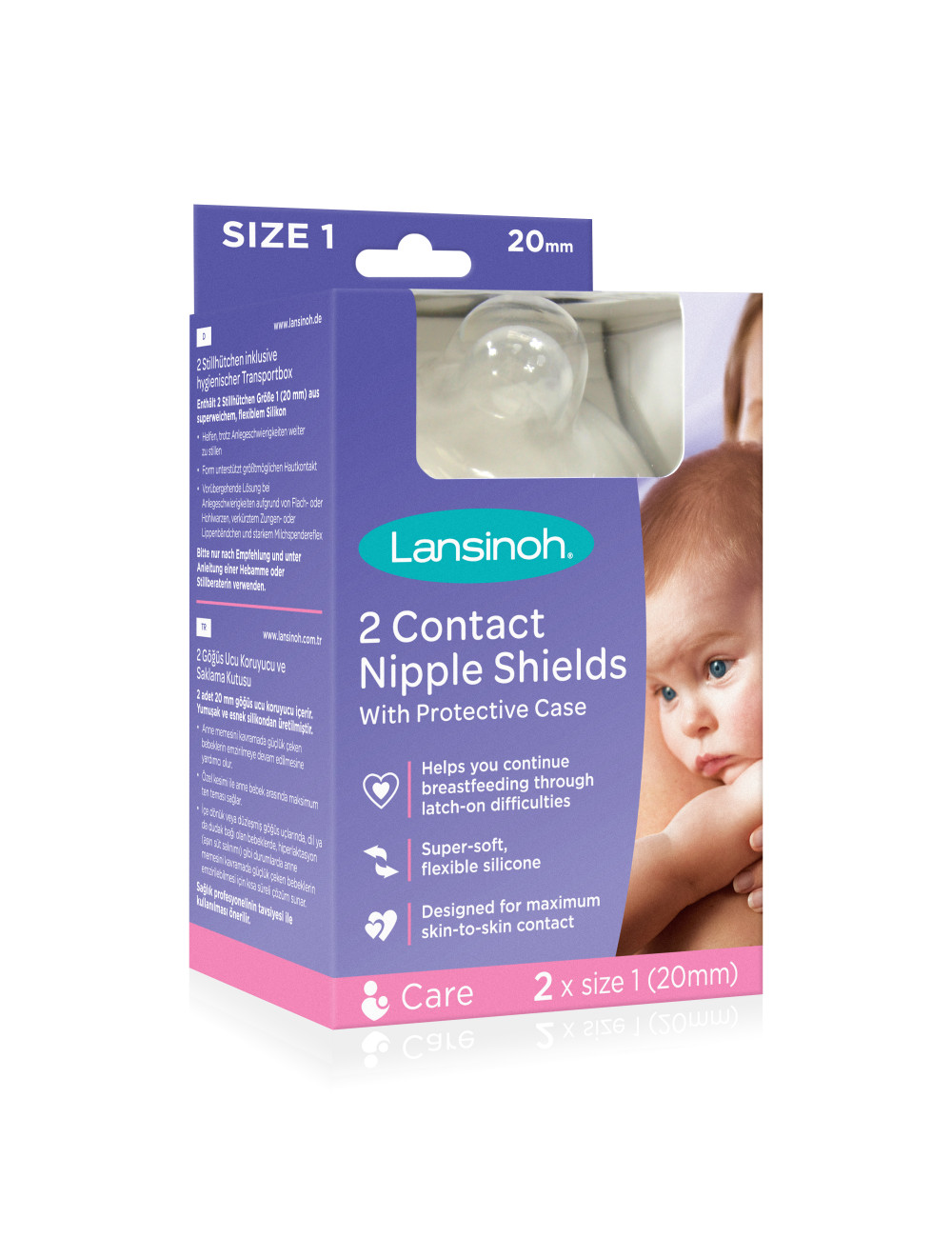 nastavki za bradavice lansinoh 20 mm 1