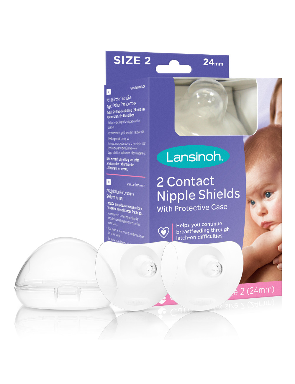 nastavki za bradavice lansinoh 24 mm