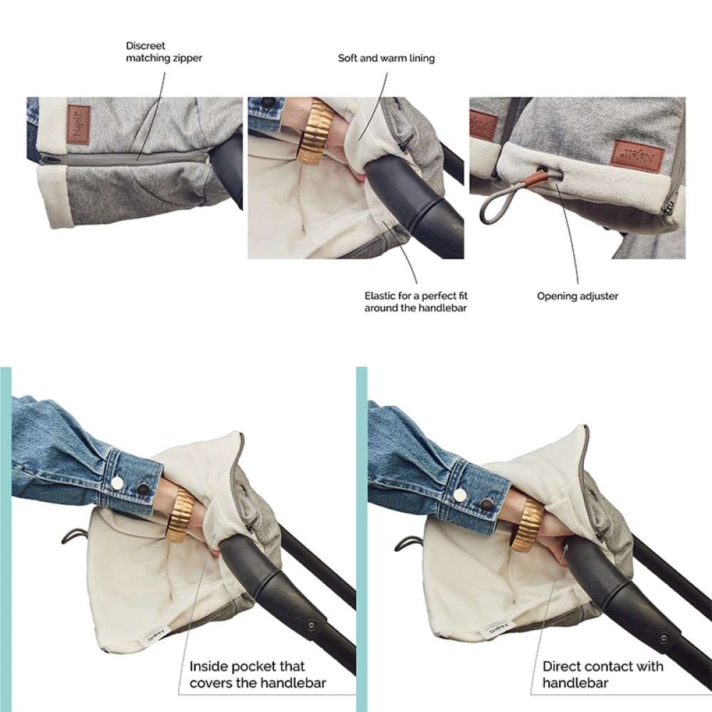 11106 Najell Rokavice za vozicek Morning Gray 3 1000x1000 1